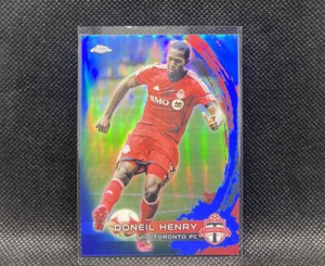 Doneil Henry Blue 97/99 Rookie 2014 Topps Chrome MLS Soccer #92 Canada Card TFC