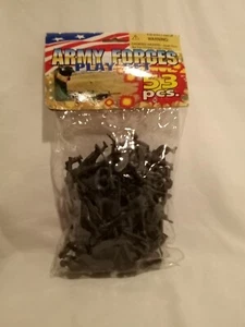Army Forces 53 Piece Combat Soldiers Gray Plastic 2"  Soldiers  New. - Picture 1 of 2