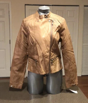 NWT JouJou vegan leather peplum motorcycle jacket - Image 1 of 4