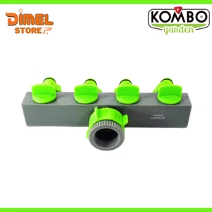 Adattatore Tubo Da Giardino a 4 Vie, Distributore Di Acqua Con Valvole On-Off - Imagen 1 de 2