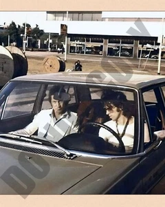 Rolling Stones Charlie Watts With Keith Richards Driving a Car 8x10 Photo - Picture 1 of 1