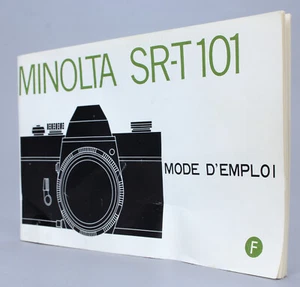 Minolta SR-T 101 - Mode d'emploi (Réf#M-022) - Photo 1 sur 4
