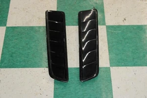 13-14 Mustang Black Painted Pair LH RH Hood Vent Heat Extractors Panels OEM WTY - Picture 1 of 12