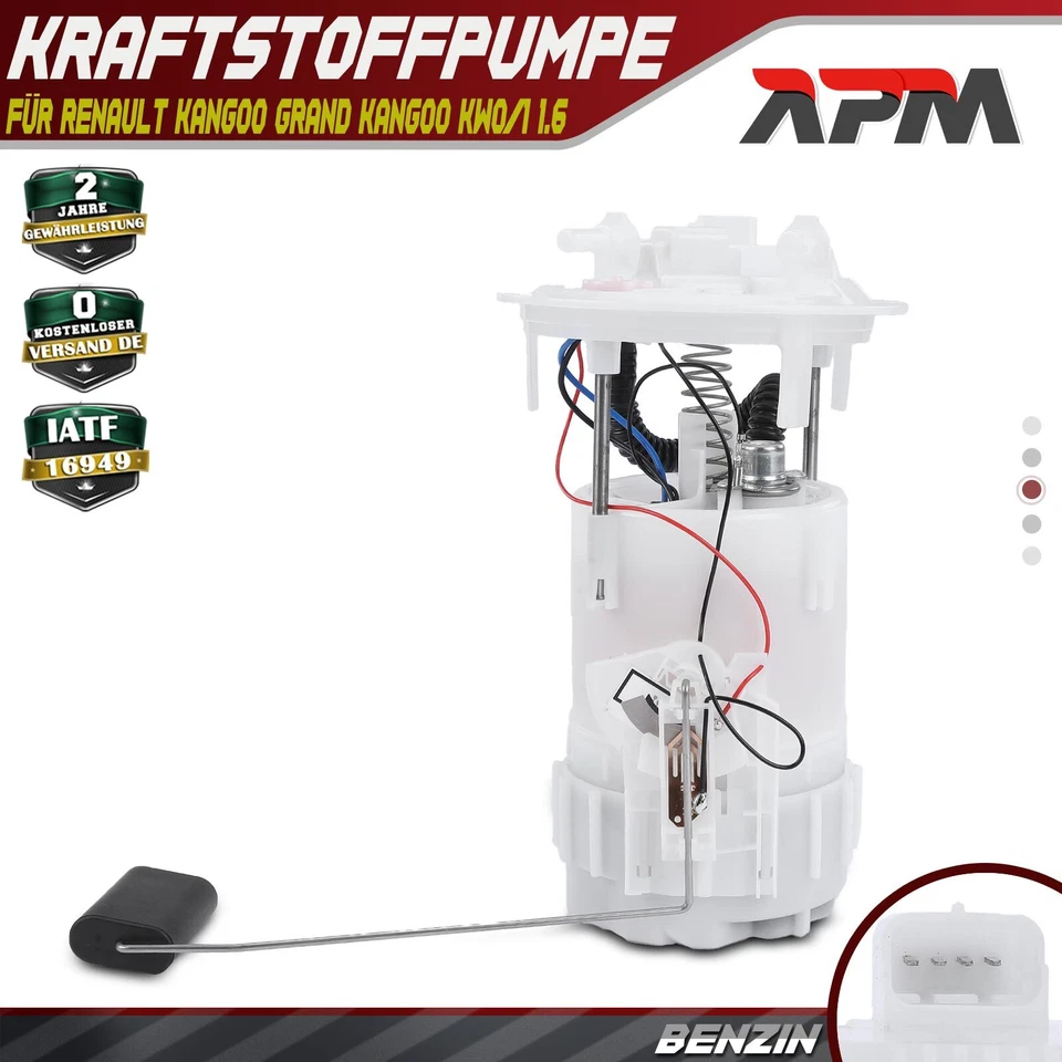 Fuel Pump Delivery Unit 4 Pin for Renault Kangoo Grand Kangoo Petrol - Image 1 of 4