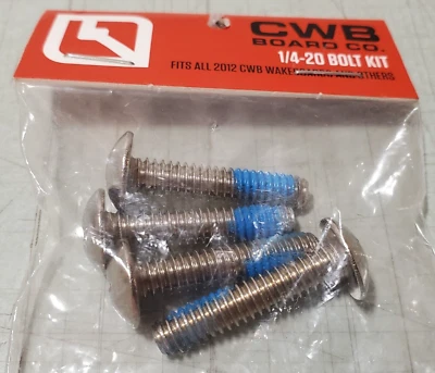 Genuine CWB Wakeboard 1/4-20 Bolt Kit NEW OEM Connelly