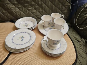 20 Piezas - Vajilla Nikko Fina - Peonía Azul - Platos, Cuencos, Tazas, - Imagen 1 de 8