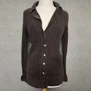 Unif Pullover Strickjacke braun Damen kleine Knopfleiste - Bild 1 von 16