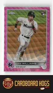 2022 Topps Chrome Update #USC75 Luke Williams Marlins Pink Wave Ref RC Rookie - Picture 1 of 2