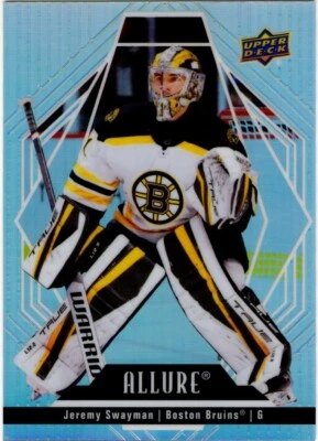 2022 UD Allure Hockey - #93 - Jeremy Swayman - Bruins - UNLIMITED SHIPPING $4.00 - Image 1 of 2