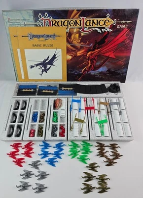 Vintage 1988 Dragon Lance Board Game TSR 100% complete (one broken gate) - Image 1 of 4