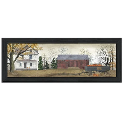 TrendyDecor4U Contemporáneo "Calabazas en Venta" Impresión Enmarcada Multicolor 15 x 39 Foto 1 de 3