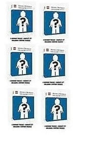 LEGO Mystery Minifigur Puzzle Blau Edition - Komplettset Von 6 LEGO Puzzle - Bild 1 von 11