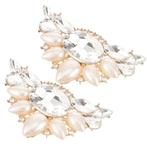 1 Paar Schuhclips Hochzeit High Heel Strass Clips Braut Deko Schuhclip - Bild 1 von 12