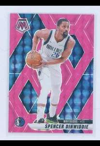 2024-25 Panini Mosaic Spencer Dinwiddie Pink Fluorescent Mosaic 10/10 Mavericks - Bild 1 von 2