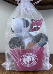 Panda Express Plush Panda Takeout Box Chinese Kitchen Holiday With Tags Complete - Picture 1 of 4