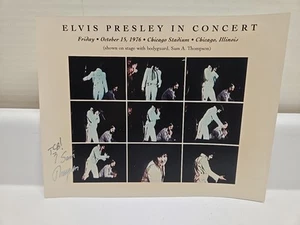 Rare Elvis Presley On Tour Oct. 1976 / Sam Thompson Autograph - Picture 1 of 7