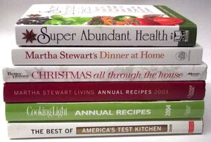 6 Cook Books Craft BRAND NEW BIG Hardcovers Stewart Healthy Light Christmas F - Bild 1 von 13