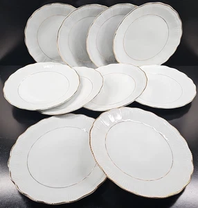 (10) Walbrzych Empire Gold Speiseteller Set Vintage Southington Baum Retro Lot - Bild 1 von 24