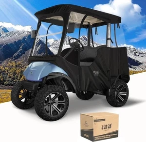 Heavy Duty Golf Cart Enclosure - 420D 2 Passenger Fit for Yamaha G14 G16 G22 G29 - Picture 1 of 6