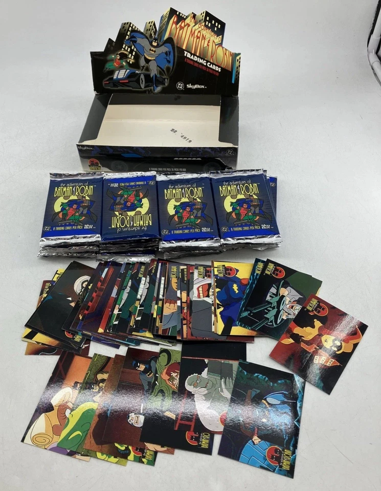 De colección Skybox Adventures of Batman & Robin 27 paquetes sellados tarjetas coleccionables con caja Foto 1 de 4