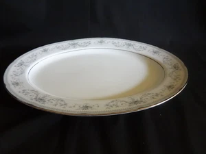 Noritake China Colburn - 13" Oval Serving Platter - Blue Border with Roses - Picture 1 of 4