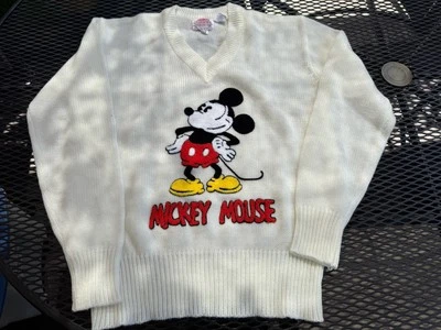 Suéter Tejido Vintage Mickey Mouse Personaje Disney Moda Mediano Producción WD Foto 1 de 4