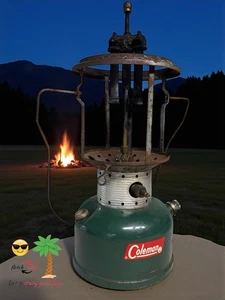 Coleman 228E Lantern Base w/Parts Shown Only in Pictures Untested Dated 12/62 - Picture 1 of 12