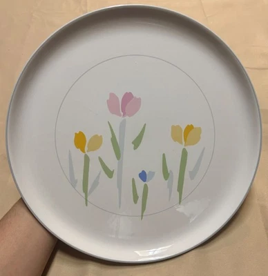 NOVA STUDIO Villager свежий новом 12» круглый сервировочное блюдо цветочный винтажный - Изображение 1 из 4