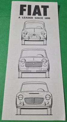 Folheto original do revendedor FIAT 600 1100 1200 - Imagem 1 de 4
