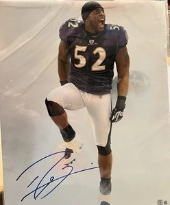 Ray Lewis Autographed/Signed Baltimore Ravens 16x20 Photo COA Beckett - Picture 1 of 1