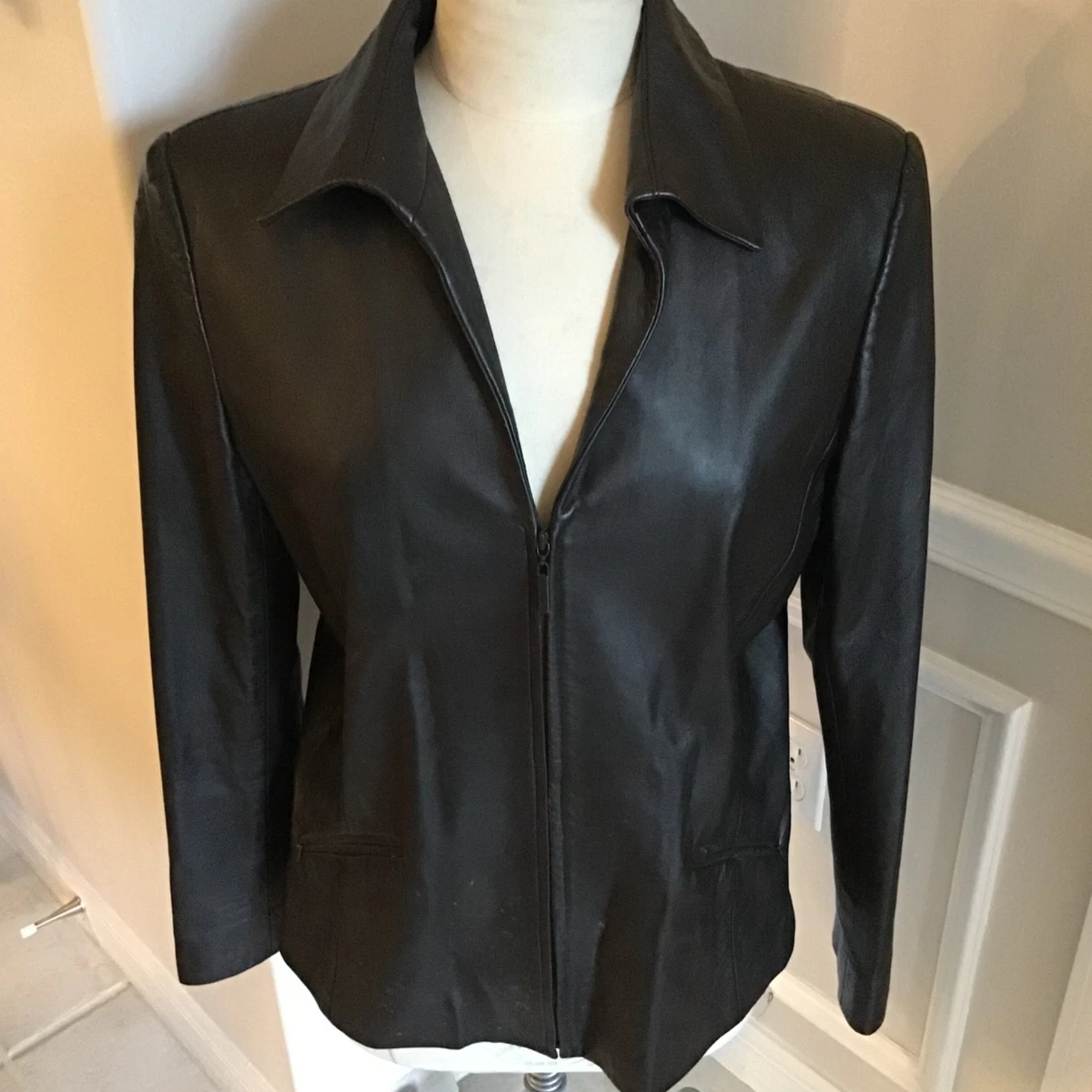 Dana Buchman Coats, Jackets & Vests Leather Outer Shell for Women