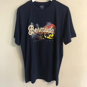 NEW Bermuda T-shirt Size M NWOT Navy Blue Tee Davidsons Of Bermuda - Picture 1 of 13