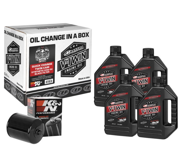 Maxima Quick Change Harley Twin Cam 99-Up Synthetic 20W-50 Filter Kit 90-119014B - Image 1 of 1