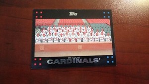 2007 TOPPS # 228 2006 ST. LOUIS CARDINALS TEAM BASEBALL  CARD