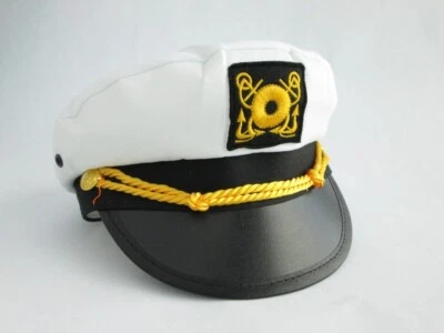 NIÑO YATE BARCO MARINERO CAPITÁN DISFRAZ SOMBRERO GORRA MARINA ALMIRANTE NIÑO SOMBRERO Foto 1 de 2