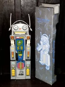 VINTAGE RARE 80S ROBOT PENCIL BOX CASE HARDFORT NOT FLOMO BOXED - Picture 1 of 9
