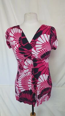 Ladies top, Monsoon, UK 8, EU 36, Pink, Viscose, 30" Bust, 27" Length,  0090 - Image 1 of 4