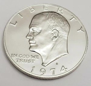 Moneda de dólar S Eisenhower 1974 *prueba* *40% plata* **envío gratuito** - Imagen 1 de 2