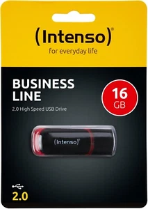 Intenso USB Stick 16GB Business Line – USB 2.0, Schwarz - Bild 1 von 3