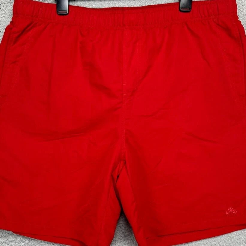 Bañador deportivo Eastern Mountain para hombre XL aleta roja malla corta forrada verano NUEVO Foto 1 de 4
