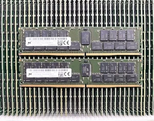 Micron 128GB 2S4Rx4 PC4-3200 RDIMM DDR4-25600 ECC REG Server RAM Memory - Picture 1 of 2
