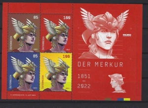 2022 Österreich Der Merkur Hermes Block  Pf. - Picture 1 of 1