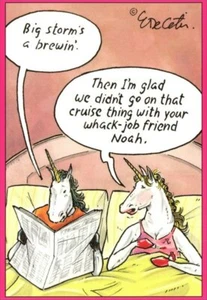 Unicorns - Eric Decetis Funny Birthday Card - Greeting Card by Pictura - Picture 1 of 2