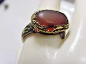 1600s antique Bedouin Nomad tribal ring 11 size central Asia religious 50228 - Picture 1 of 9