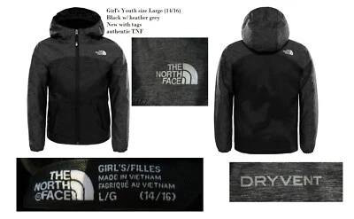 Chaqueta The North Face Warm Storm para niñas talla juvenil grande (14-16), en negro nueva con etiquetas Foto 1 de 4