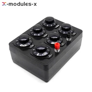 0-99999Ohm Simple Resistance Box 6knobs Resistor Electricity Teaching Instrument - Picture 1 of 8
