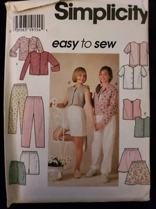 Simplicity 7228 Girls Tops Skirt Pants Shorts Size 7-8-10 Uncut Sewing Pattern - Bild 1 von 2