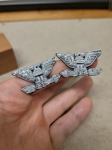 Original Vietnam Era Air Force Colonel Theater Made Sew On Insignia Bullion Pair - Picture 1 of 20