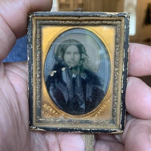 Seltene Kimball & Iles Daguerreotype Damen Foto 347 Broadway NY - Bild 1 von 6