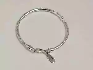 PANDORA Charm Bracelet 925 SILVER Lobster Clasp 7.1"~18cm 590700HV Genuine NEW - Picture 1 of 6
